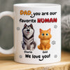 Custom Mug - Personalized Birthday Gifts For Dog Cat Lovers, Dog Dad And Mom, Cat Owners - Fur Family Forever