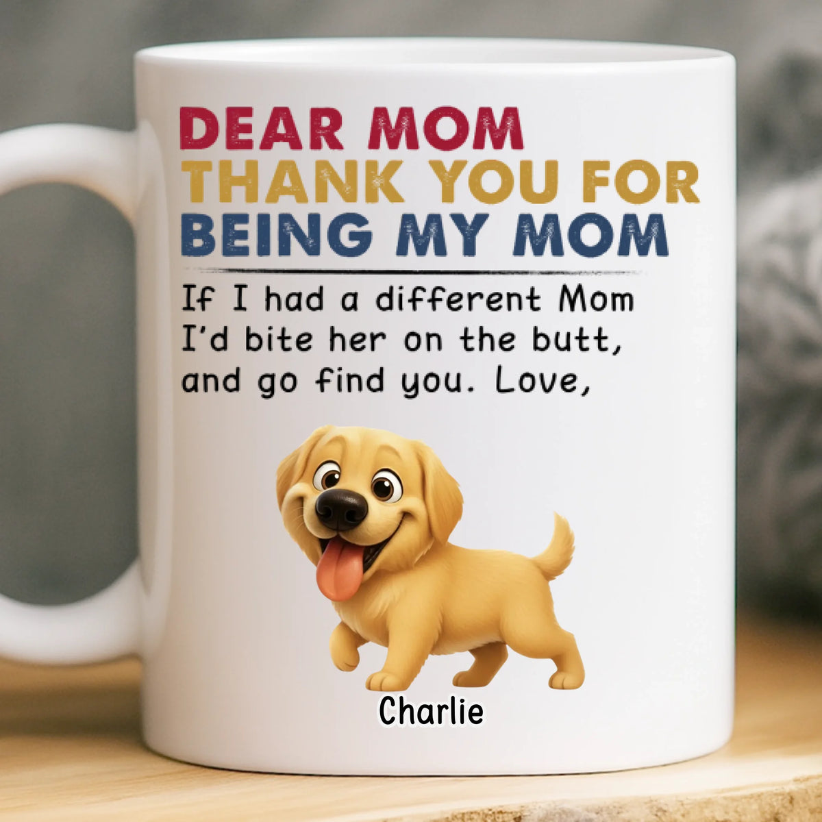 Custom Mug - Personalized Birthday Gifts For Dog Lovers, Dog Dad And Mom - Fur Real, You’re The Best