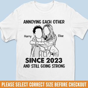 Custom Photo Unisex T-shirt, Premium T-shirt, Hoodie - Personalized Anniversary Wedding Gifts For Husband And Wife, Him And Her - Together Just Makes Sense
