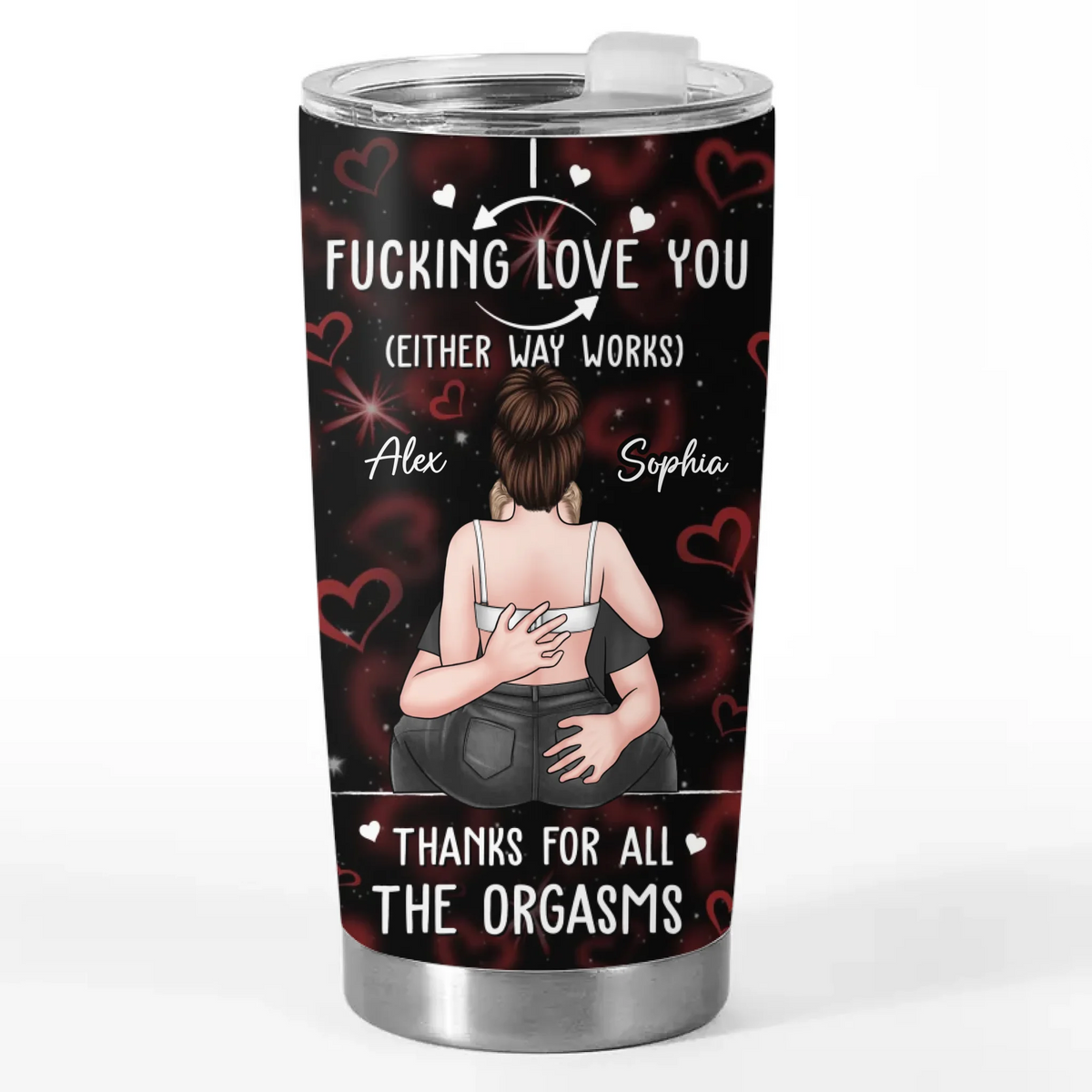 Custom Tumbler - Personalized Anniversary Wedding Gifts For Husband And Wife, Him And Her - Love That Feels Like Home
