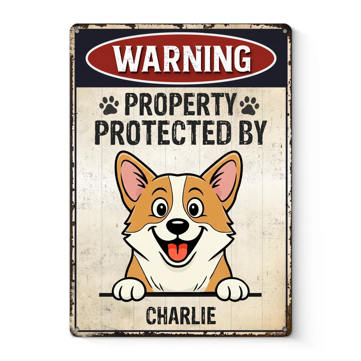 Custom Home Decor Metal Sign - Personalized  Birthday Gifts For Dog Lovers, Dog Dad And Mom - Property Of Paws