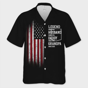 Custom Unisex Tropical Hawaiian Aloha Shirt - Personalized 4th Of July Gifts For Dad, Grandpa - Freedom Looks Good On Me