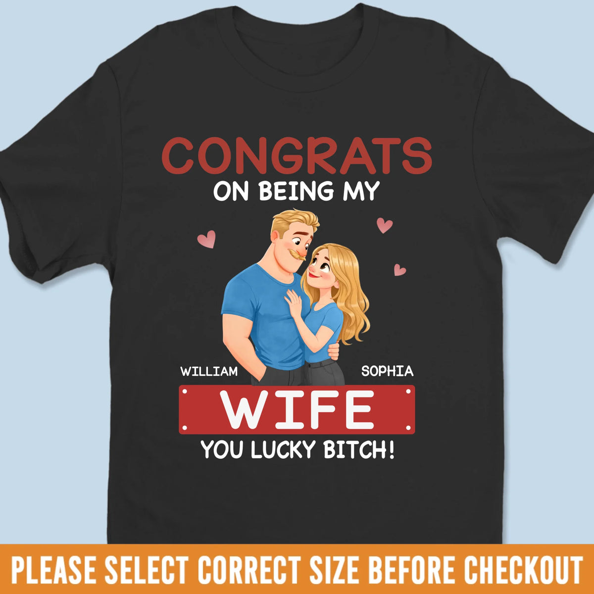 Custom Unisex T-shirt, Premium T-shirt, Hoodie - Personalized Anniversary Wedding Gifts For Husband And Wife, Him And Her - Chosen And Loved
