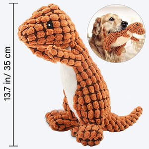 Jouet en peluche dinosaure pour chien, jouet à mâcher pour chien