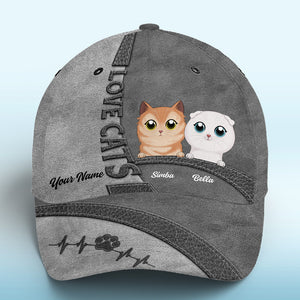 What Greater Gift Than The Love Of A Cat Black - Cat Personalized Custom Hat, All Over Print Classic Cap - New Arrival, Gift For Pet Owners, Pet Lovers