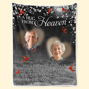 Custom Photo Blanket - Personalized Christmas Memorial Sympathy Gifts For Loss Of Mom, Dad - Your Love Will Always Be Our Guide