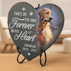 Custom Photo Heart Shaped Memorial Stone - Personalized Pet Memorial Sympathy Gifts For Dogs, Cats, Loss Of Dog - You Would Have Lived Forever