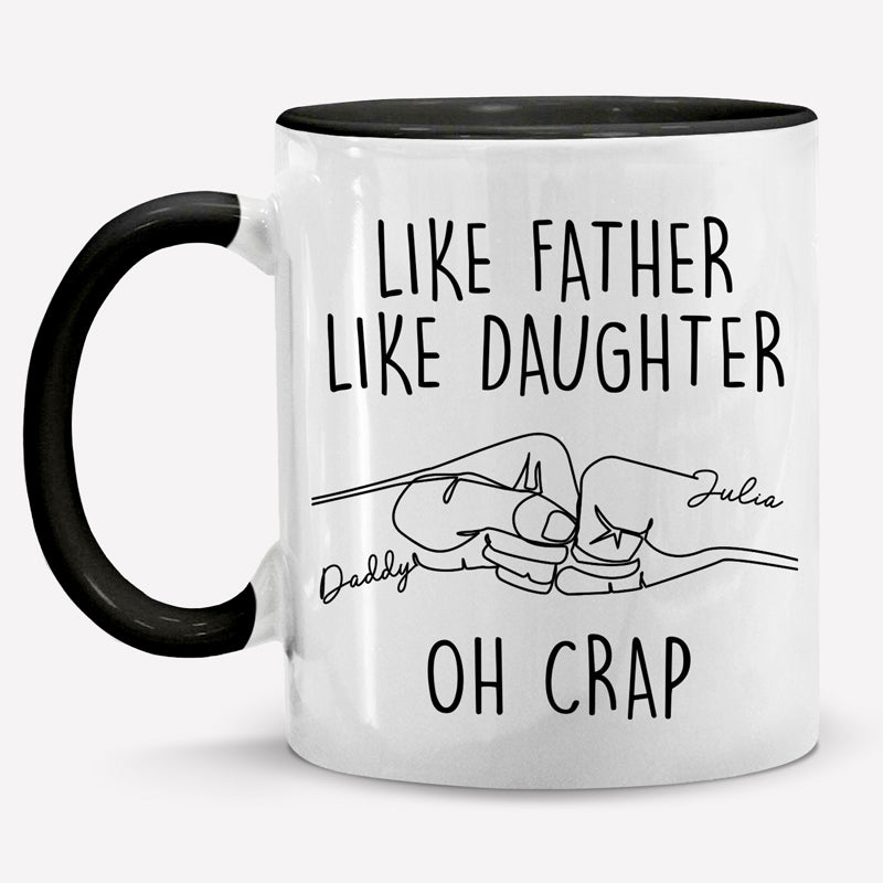 Telle mère, tel fils - Tasse personnalisée avec accents pour la famille - Cadeau pour la fête des pères, la fête des mères et un anniversaire pour papa ou maman
