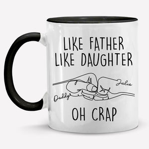 Telle mère, tel fils - Tasse personnalisée avec accents pour la famille - Cadeau pour la fête des pères, la fête des mères et un anniversaire pour papa ou maman