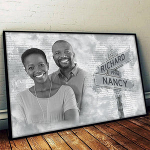 Custom Photo I Love You - Couple Personalized Custom Horizontal Poster - Gift For Husband Wife, Anniversary