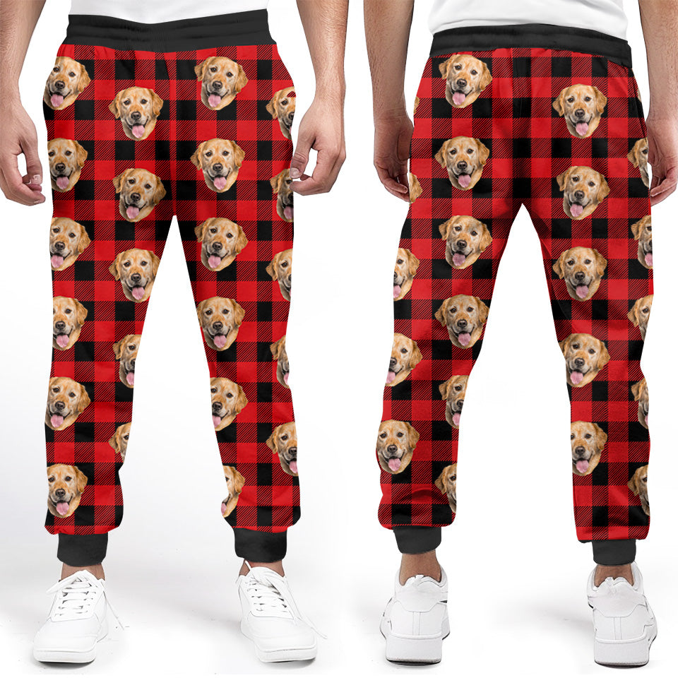 Photo personnalisée du plus grand chien du monde - Pantalon de survêtement unisexe personnalisé pour chien et chat - Cadeau de Noël pour propriétaires et amoureux des animaux