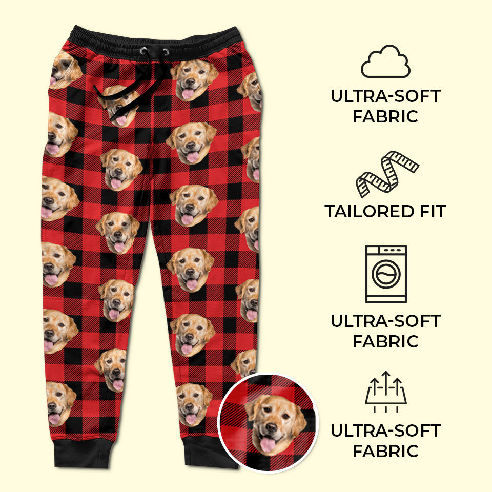 Photo personnalisée du plus grand chien du monde - Pantalon de survêtement unisexe personnalisé pour chien et chat - Cadeau de Noël pour propriétaires et amoureux des animaux