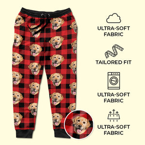 Photo personnalisée du plus grand chien du monde - Pantalon de survêtement unisexe personnalisé pour chien et chat - Cadeau de Noël pour propriétaires et amoureux des animaux