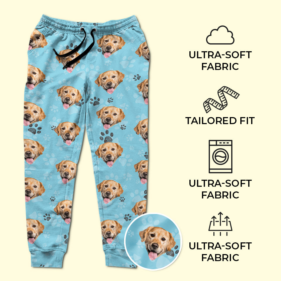Custom Photo My Dog Is The Best Dog - Dog & Cat Personalized Custom Unisex Sweatpants - Christmas Gift For Pet Owners, Pet Lovers