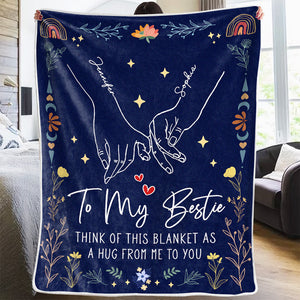Pas sœur de sang, mais sœur de cœur - Couverture personnalisée Bestie - Cadeau pour meilleures amies, meilleures amies, sœurs