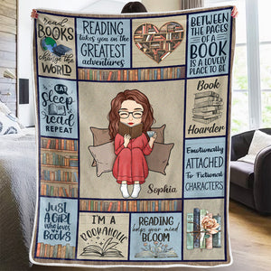 Je suis un accro aux livres - Couverture personnalisée - Cadeau de Noël pour les amoureux des livres