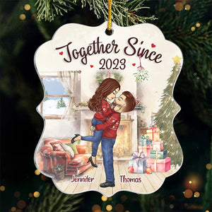 À celui que j'aime - Ornement personnalisé pour couple - Forme personnalisée en acrylique - Cadeau de Noël pour mari et femme, anniversaire
