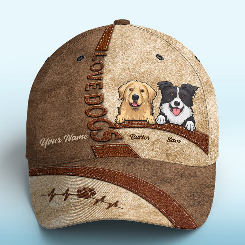 Happiness Is A Warm Puppy - Dog Personalized Custom Hat, All Over Print Classic Cap - Gift For Pet Owners, Pet Lovers