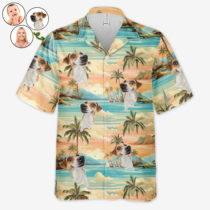 Custom Photo Endless Summer Endless Memories - Dog & Cat Personalized Custom Unisex Tropical Hawaiian Aloha Shirt - Summer Vacation Gift, Gift For Pet Owners, Pet Lovers