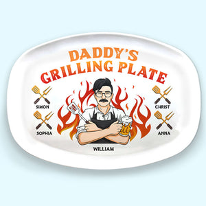 My Dad Is The Best Cook - Family Personalized Custom Platter - Father's Day, Birthday Gift For Dad