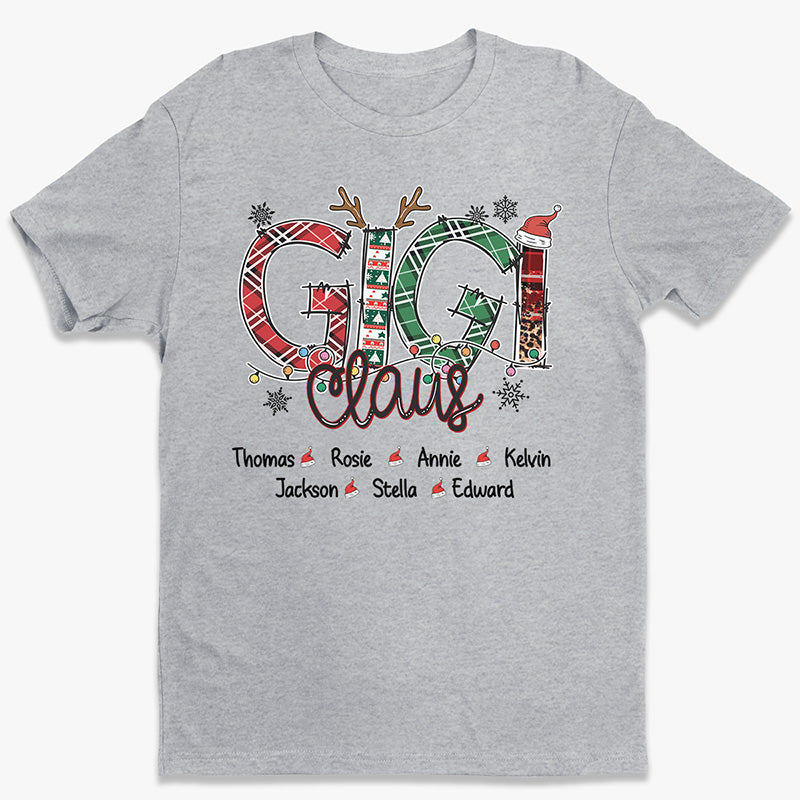 My Grandkids Put The Merry In My Christmas - Family Personalized Custom Unisex T-shirt, Hoodie, Sweatshirt - Christmas Gift For Mom, Grandma