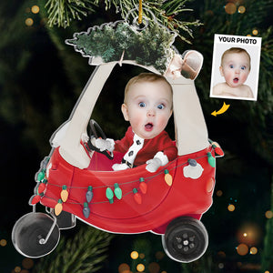 Photo personnalisée Notre cadeau préféré - Ornement personnalisé familial personnalisé - Forme personnalisée en acrylique - Cadeau de Noël pour bébé, enfant, nouveau-né