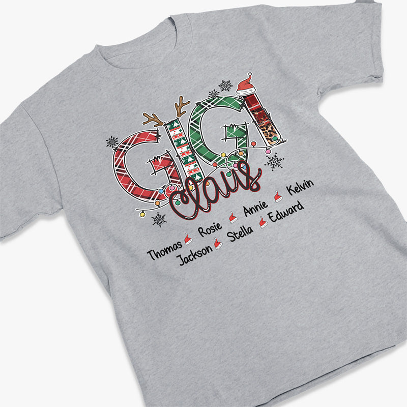 My Grandkids Put The Merry In My Christmas - Family Personalized Custom Unisex T-shirt, Hoodie, Sweatshirt - Christmas Gift For Mom, Grandma