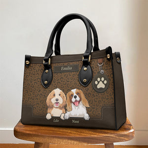 Tu es une maman à fourrure parfaite ! Sac à main en cuir personnalisé pour chien et chat ! Cadeau pour les propriétaires et les amoureux des animaux.