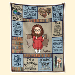Je suis un accro aux livres - Couverture personnalisée - Cadeau de Noël pour les amoureux des livres