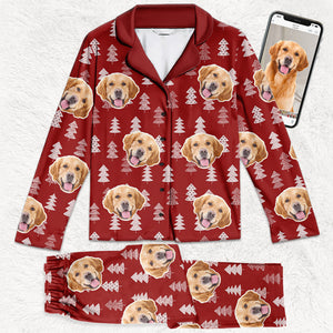 Pyjama personnalisé avec photo pour chien et chat - Cadeau de Noël pour les propriétaires et les amoureux des animaux