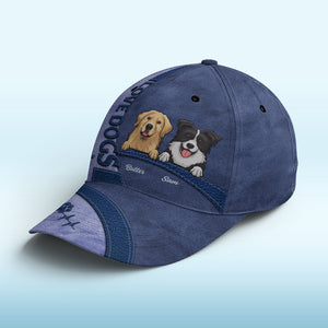 Life Is Ruff Without A Dog - Dog Personalized Custom Hat, All Over Print Classic Cap - Gift For Pet Owners, Pet Lovers