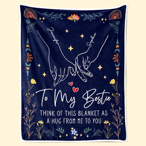 Pas sœur de sang, mais sœur de cœur - Couverture personnalisée Bestie - Cadeau pour meilleures amies, meilleures amies, sœurs