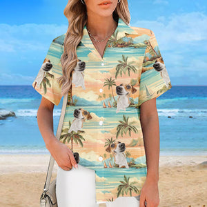 Custom Photo Endless Summer Endless Memories - Dog & Cat Personalized Custom Unisex Tropical Hawaiian Aloha Shirt - Summer Vacation Gift, Gift For Pet Owners, Pet Lovers
