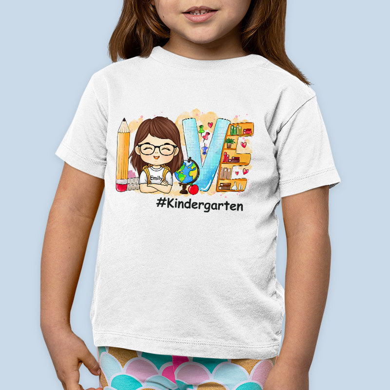 School Bells Ring Excitement Begins - Personalized Custom Kid T-shirt - Gift For Kid, Back To School Gift