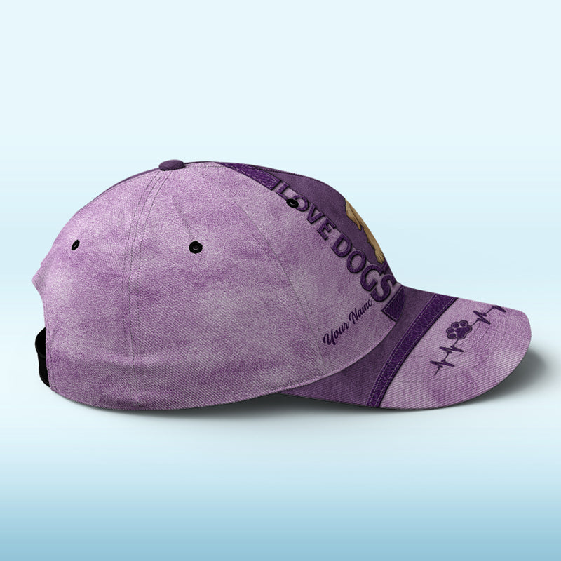 Life Is Better With Dogs Navy - Dog Personalized Custom Hat, All Over Print Classic Cap - New Arrival, Gift For Pet Owners, Pet Lovers