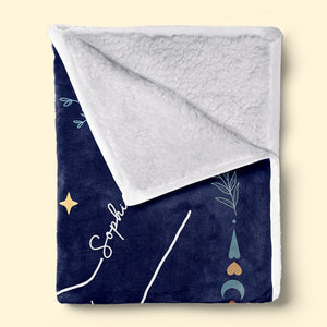 Pas sœur de sang, mais sœur de cœur - Couverture personnalisée Bestie - Cadeau pour meilleures amies, meilleures amies, sœurs