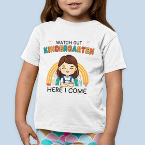 Attention, deuxième année, j'arrive - T-shirt enfant personnalisé - Cadeau pour enfant, cadeau de rentrée scolaire
