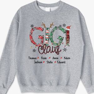 My Grandkids Put The Merry In My Christmas - Family Personalized Custom Unisex T-shirt, Hoodie, Sweatshirt - Christmas Gift For Mom, Grandma