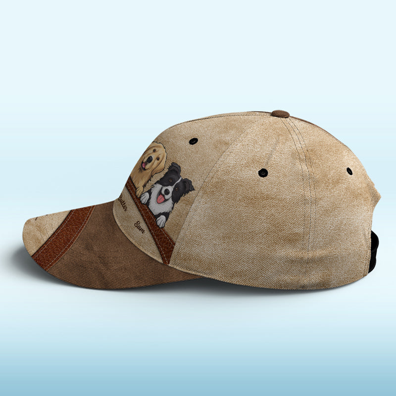 Happiness Is A Warm Puppy - Dog Personalized Custom Hat, All Over Print Classic Cap - Gift For Pet Owners, Pet Lovers