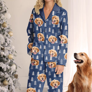 Pyjama personnalisé avec photo pour chien et chat - Cadeau de Noël pour les propriétaires et les amoureux des animaux