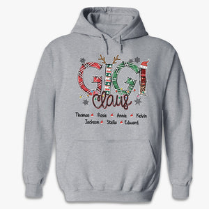 My Grandkids Put The Merry In My Christmas - Family Personalized Custom Unisex T-shirt, Hoodie, Sweatshirt - Christmas Gift For Mom, Grandma