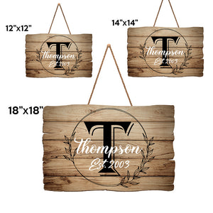 The Sweet Symphony Of Comfort - Family Personalized Custom Rectangle Shaped Home Decor Wood Sign - House Warming Gift For Family Members