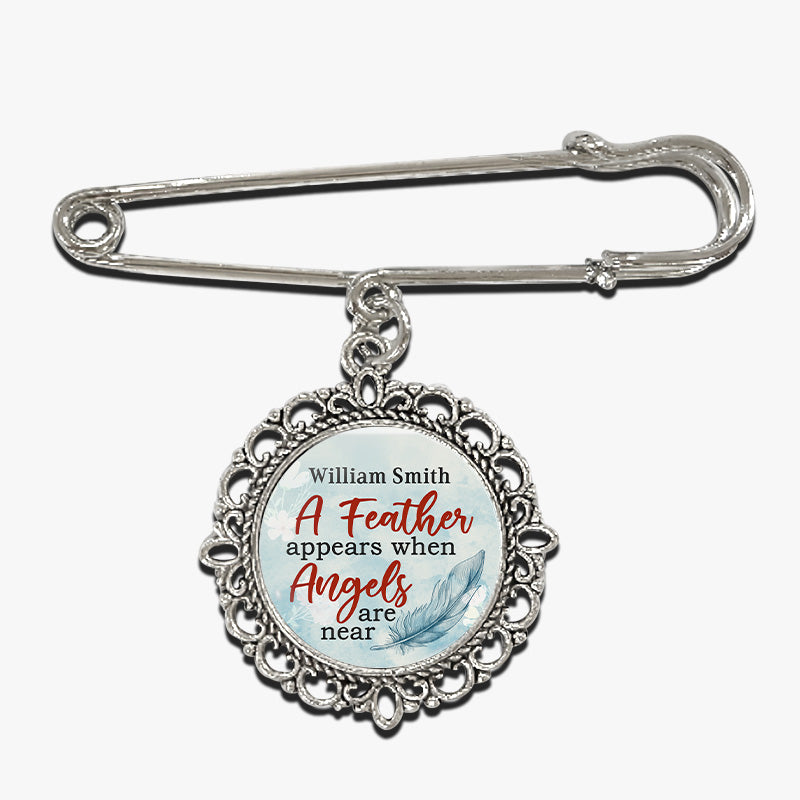 Photo personnalisée Marchez avec moi aujourd'hui et toujours - Épingle à revers ronde personnalisée, broche - Cadeau de condoléances pour les membres de la famille