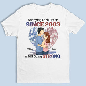 On s'ennuie et on continue comme ça ! T-shirt, sweat à capuche et sweat-shirt unisexe personnalisé pour couple ! Cadeau pour mari et femme, anniversaire
