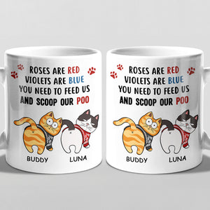 Chaque friandise que vous offrez est un cadeau que nous vous gardons à l'œil - Mug personnalisé pour chat - Cadeau de Noël pour les propriétaires d'animaux et les amoureux des animaux