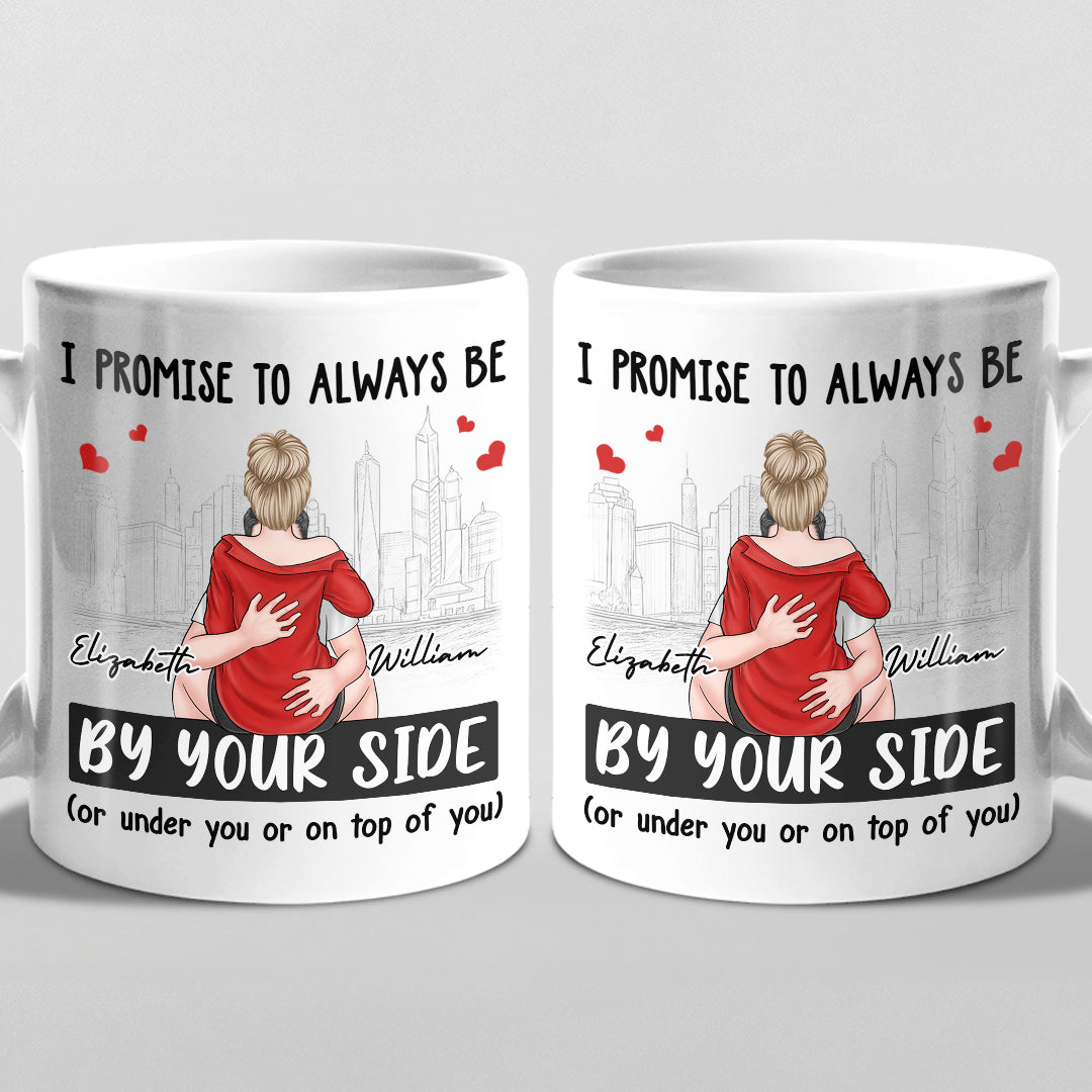 Je promets d'être toujours à tes côtés - Mug personnalisé pour couple - Cadeau pour mari et femme, anniversaire