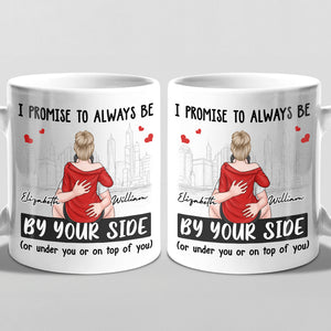 Je promets d'être toujours à tes côtés - Mug personnalisé pour couple - Cadeau pour mari et femme, anniversaire
