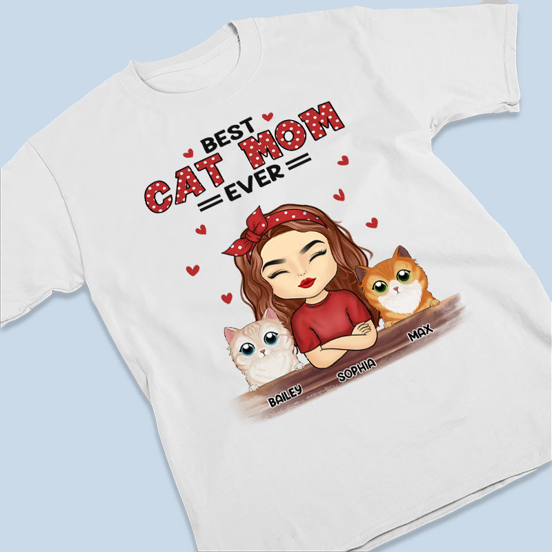 World's Best Cat Mom - Cat Personalized Custom Unisex T-shirt, Hoodie, Sweatshirt - Gift For Pet Owners, Pet Lovers