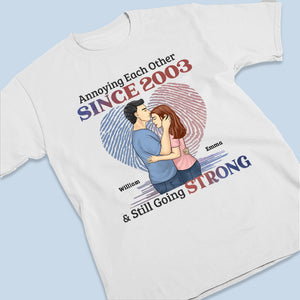 On s'ennuie et on continue comme ça ! T-shirt, sweat à capuche et sweat-shirt unisexe personnalisé pour couple ! Cadeau pour mari et femme, anniversaire