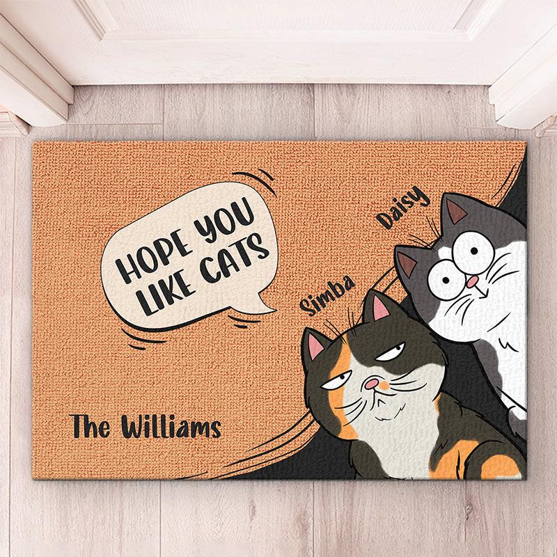 Hope You Like Cats We Rule The House - Cat Personalized Custom Decorative Mat - Gift For Pet Owners, Pet Lovers